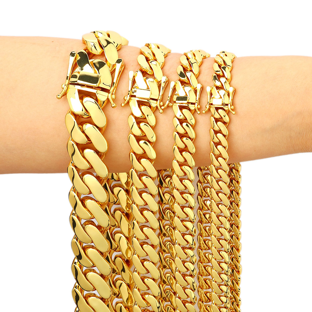 Cuban Link Chain 12Mm - Catene a maglia cubana Miami in