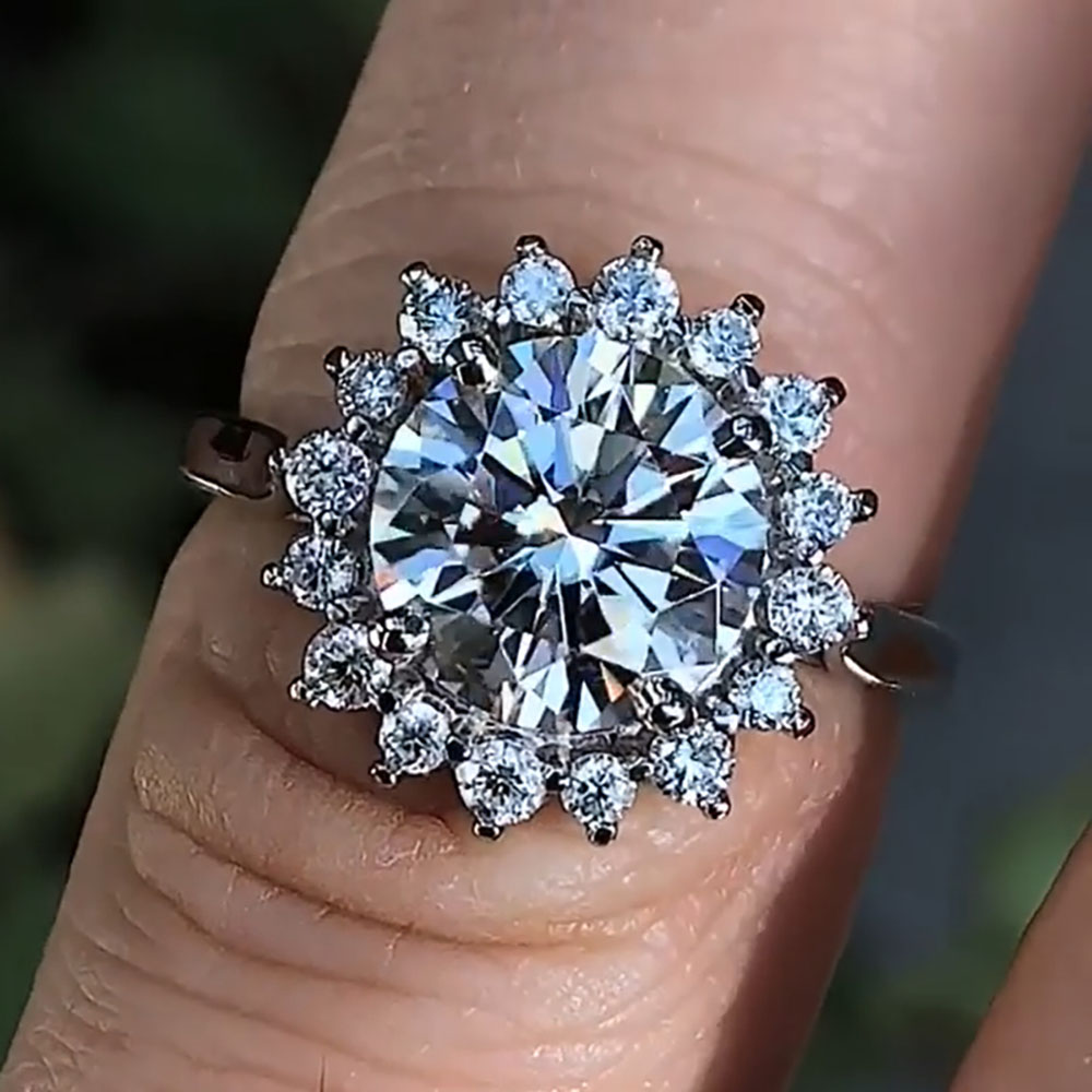Anello di fidanzamento per ann - Moissanite Engagement Ring 1 Carat recensione e prezzo