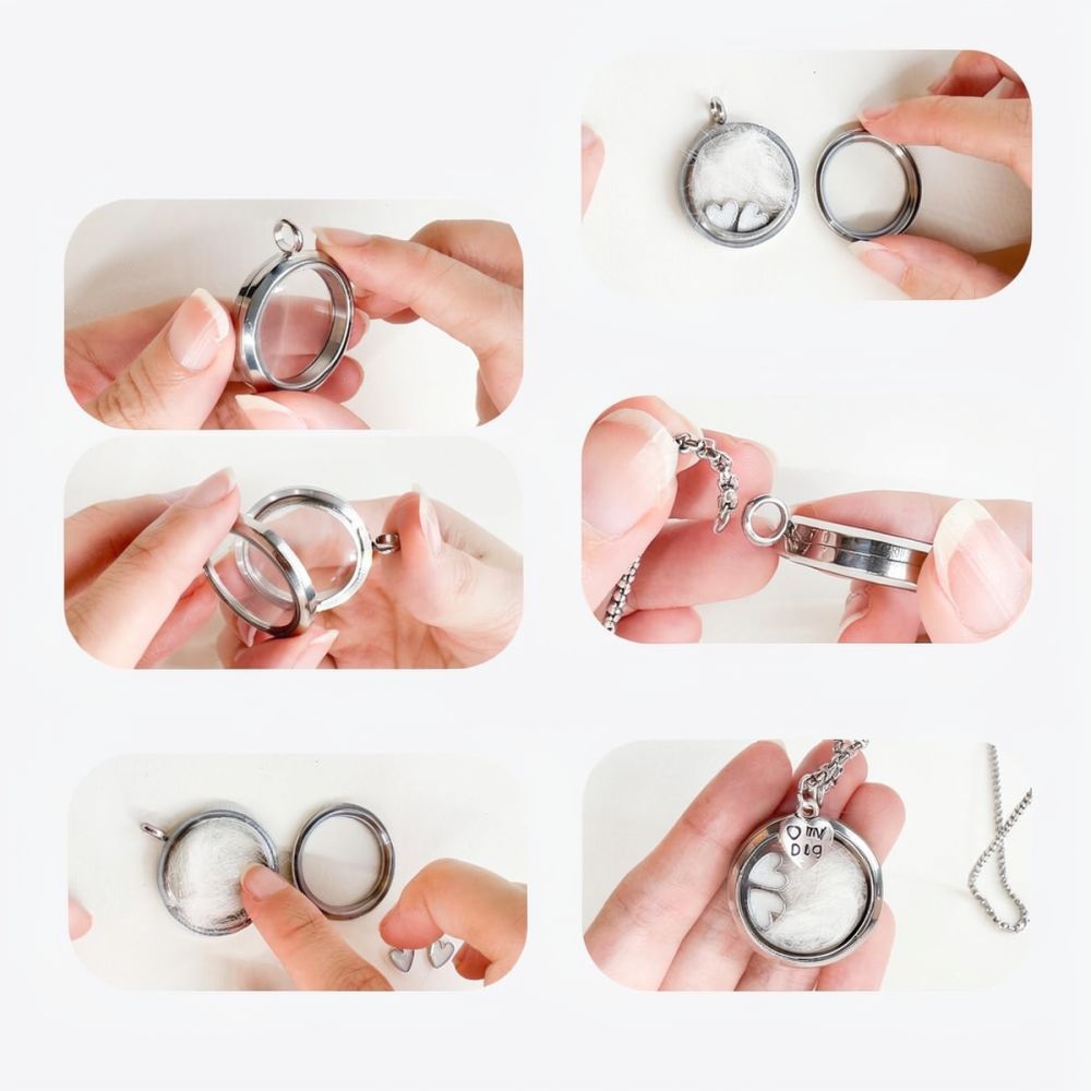 Collana commemorativa in accia - Heart Locket Necklace Photo recensione e prezzo