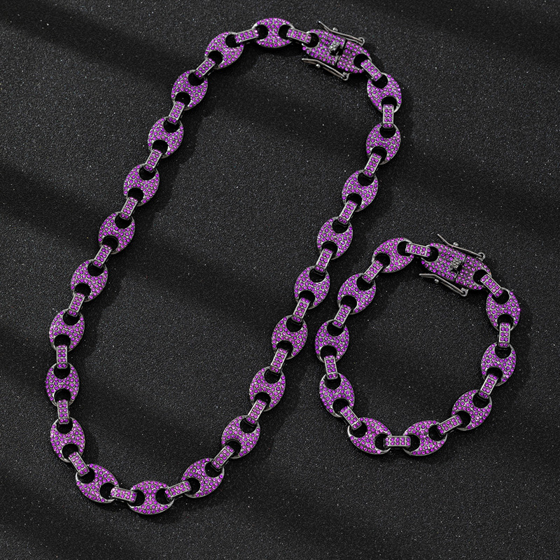 Uomo Donna HipHop 12mm Nero Vi - Cuban Link Chain 12Mm recensione e prezzo