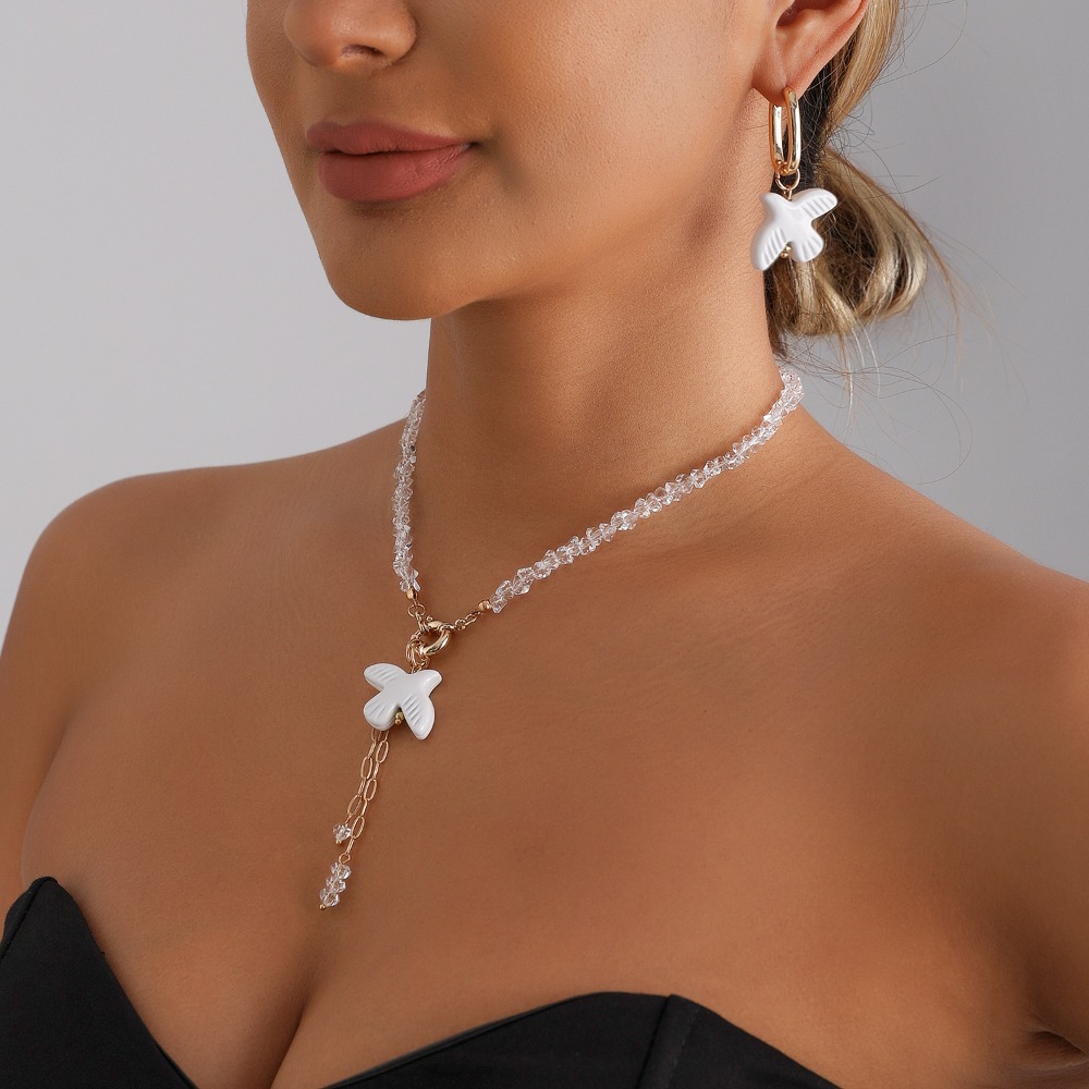Collana girocollo e orecchini  - Layered Pendant Necklace Aesthetic recensione e prezzo