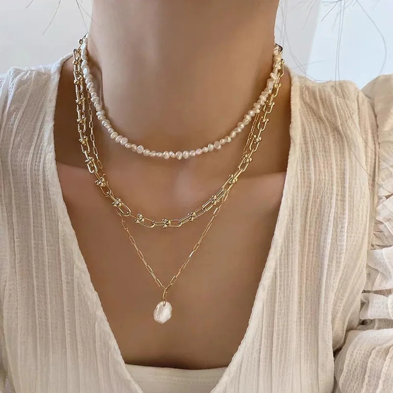 Collana con Pendente di Perle  - Pearl Choker Necklace Vintage recensione e prezzo