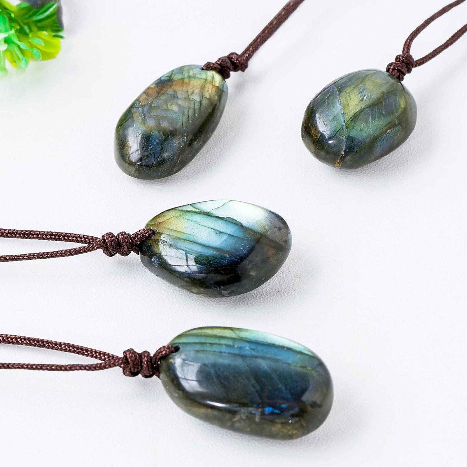 Collane con ciondolo labradori - Crystal Pendant Necklace Natural Stone recensione e prezzo