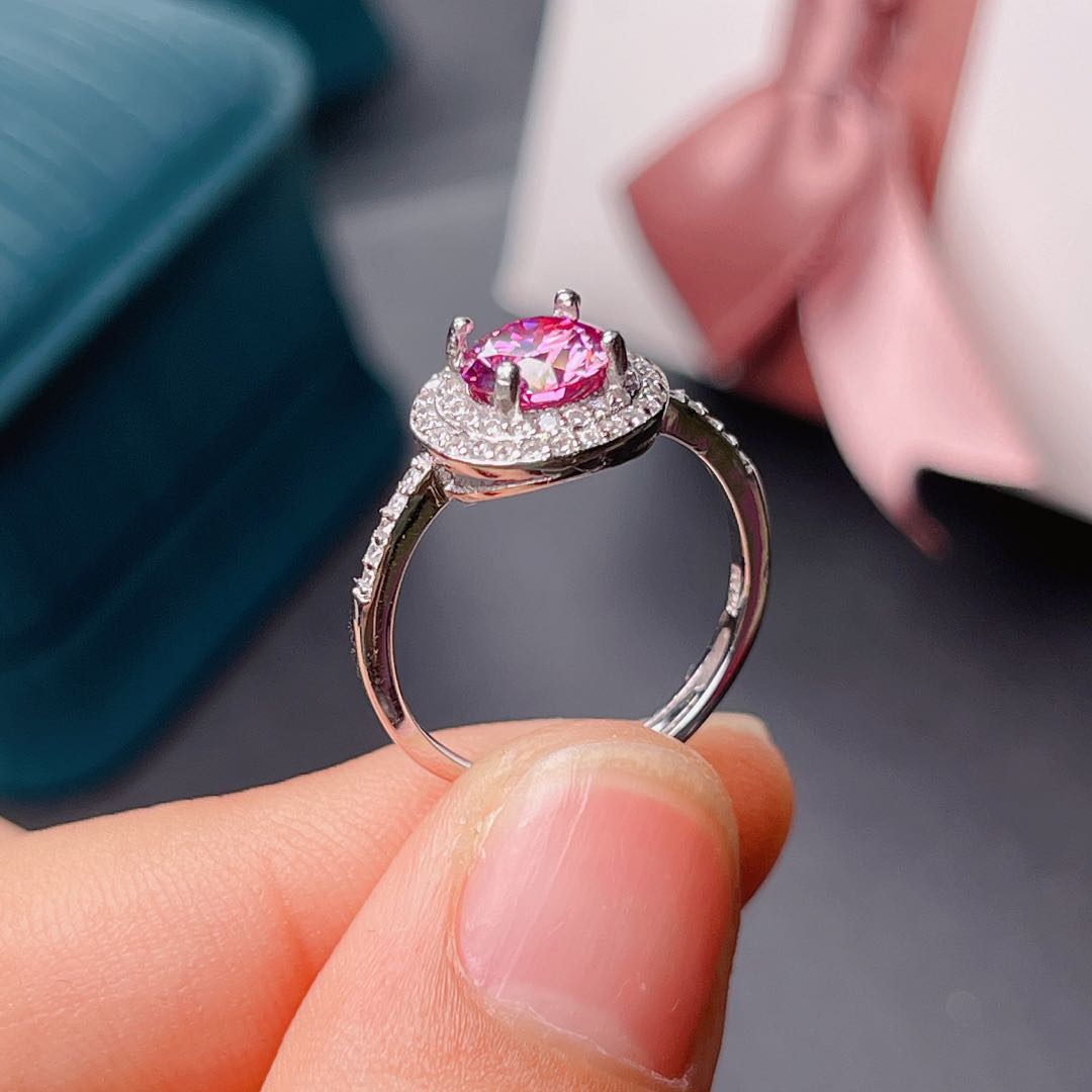 Nuovo anello Moissanite rosa c - Moissanite Engagement Ring 1 Carat recensione e prezzo