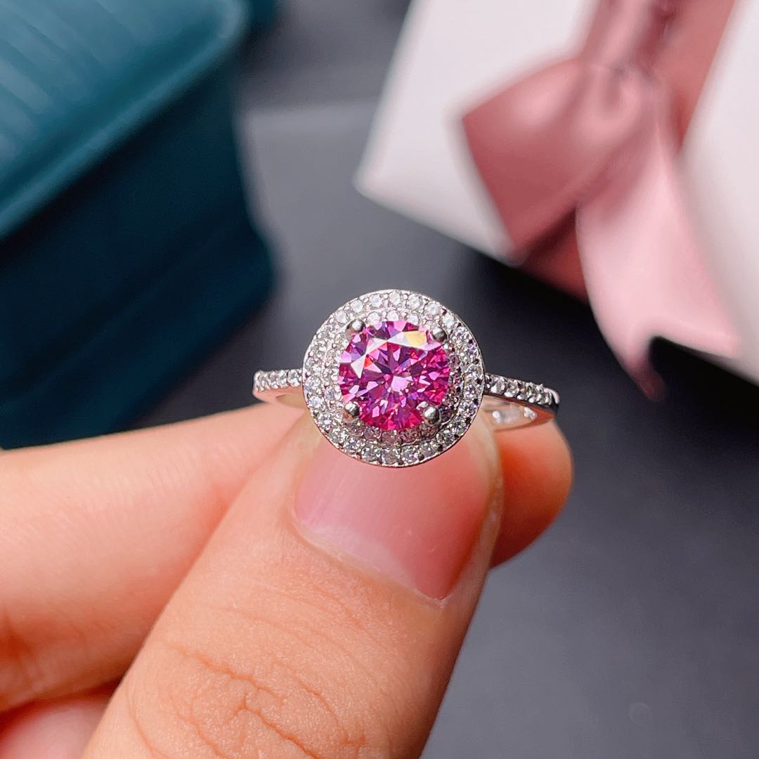 Nuovo anello Moissanite rosa c - Moissanite Engagement Ring 1 Carat recensione e prezzo