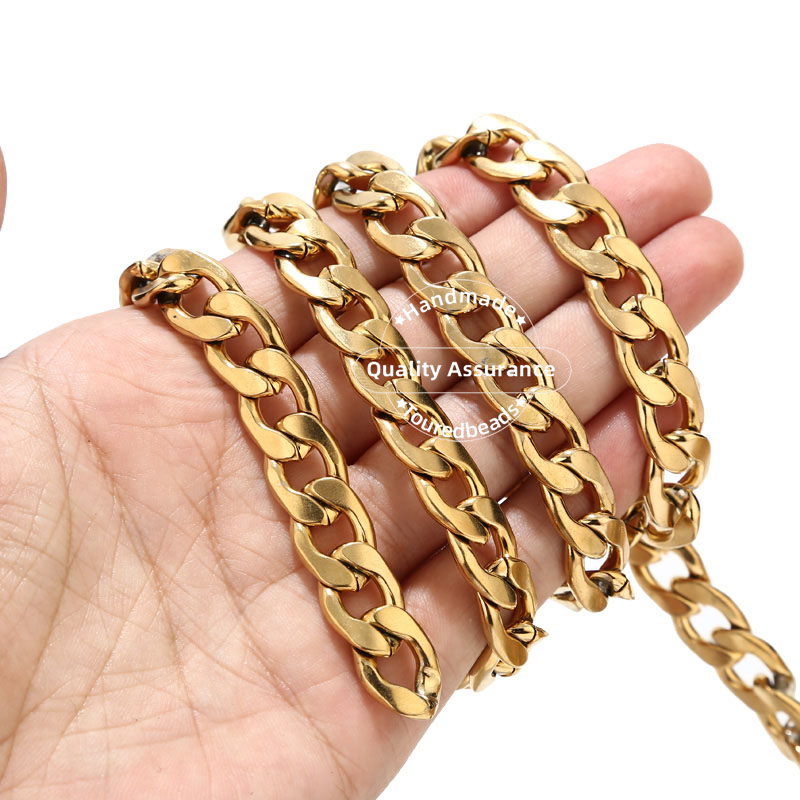 1m tono oro 12mm larghezza pes - Cuban Link Chain 12Mm recensione e prezzo