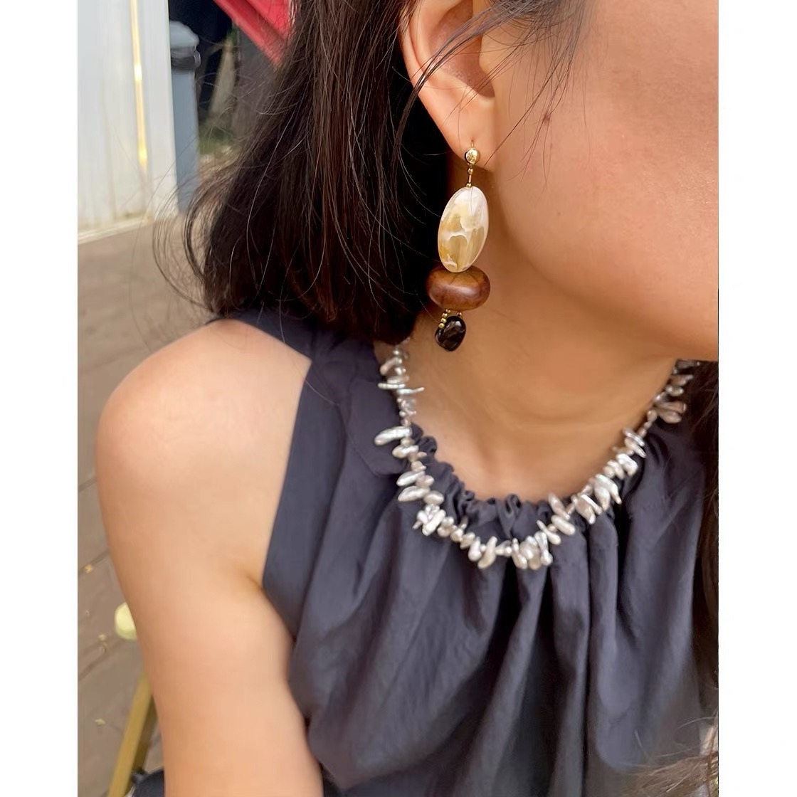 Collana girocollo con perle in - Pearl Choker Necklace Vintage recensione e prezzo