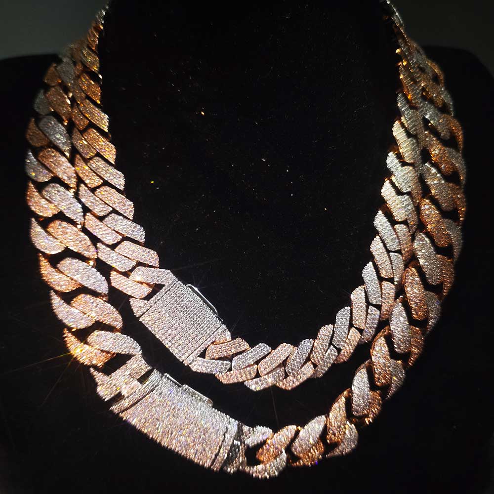 Collana Nuoya bicolore con mos - Cuban Link Chain 12Mm recensione e prezzo